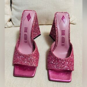 The Attico Sparkling Pink Heels